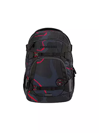 COOCAZOO | Mochila escolar MATE Crazy Artnigh | schwarz